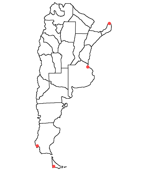 A map of Argentina