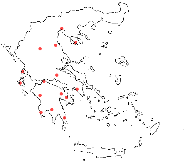A map of Greece