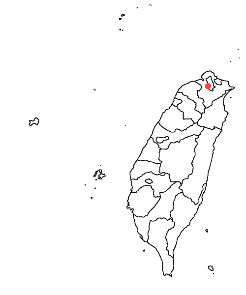 A map of Taiwan
